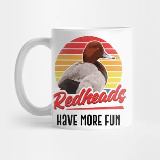 Redheads Have More Fun Retro Style Duck Gift Mug